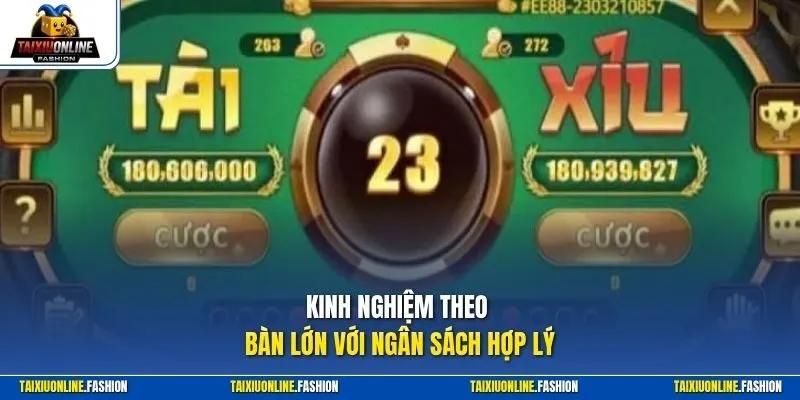 Kinh nghiệm theo bàn lớn với ngân sách hợp lý