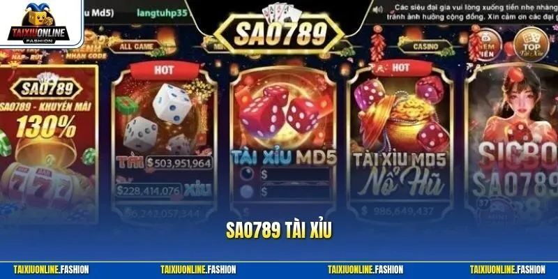 Sao789 Tài Xỉu